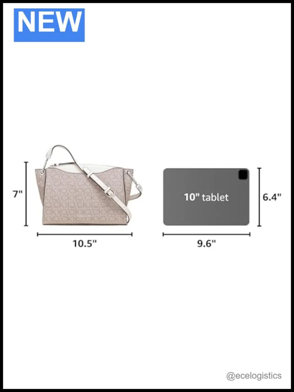 Vegan Leather Top Zip Crossbody Bag with Adjustable Strap